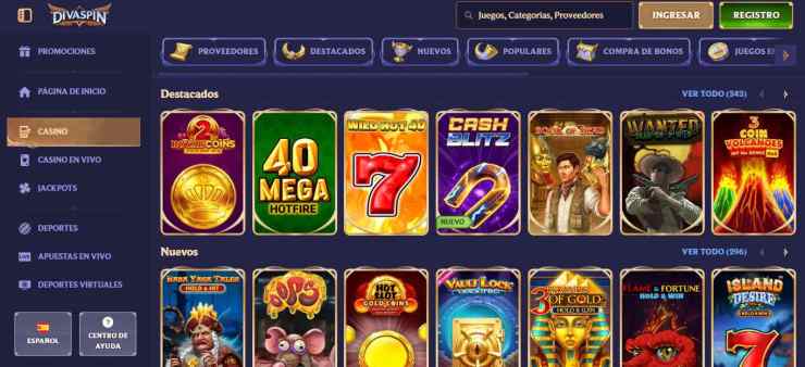 Divaspin ofrece las mejores slots de Pragmatic Play para jugar online en todo momento