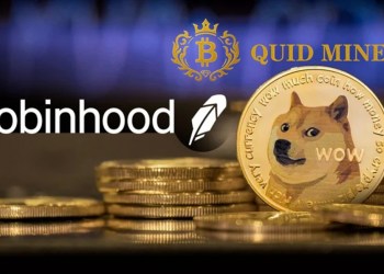 Robinhood suggests using Quid Miner cloud mining to earn $32,775 worth of DOGE and BTC