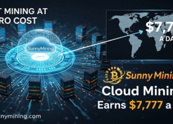 Start SunnyMining cloud mining at zero cost and earn $7,777 a day