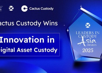 Cactus Custody Wins 2025 Innovation Award for Digital Asset Custody