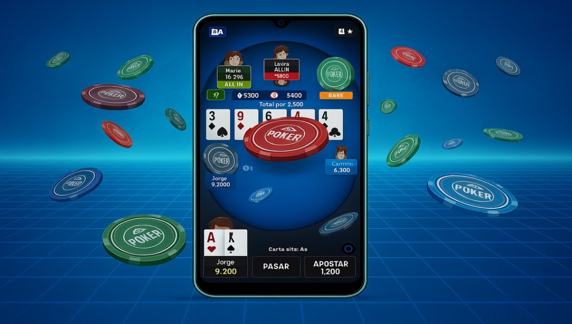 Conoce los mejores casinos de España para descargar una app de póker y jugar desde tu móvil fácilmente