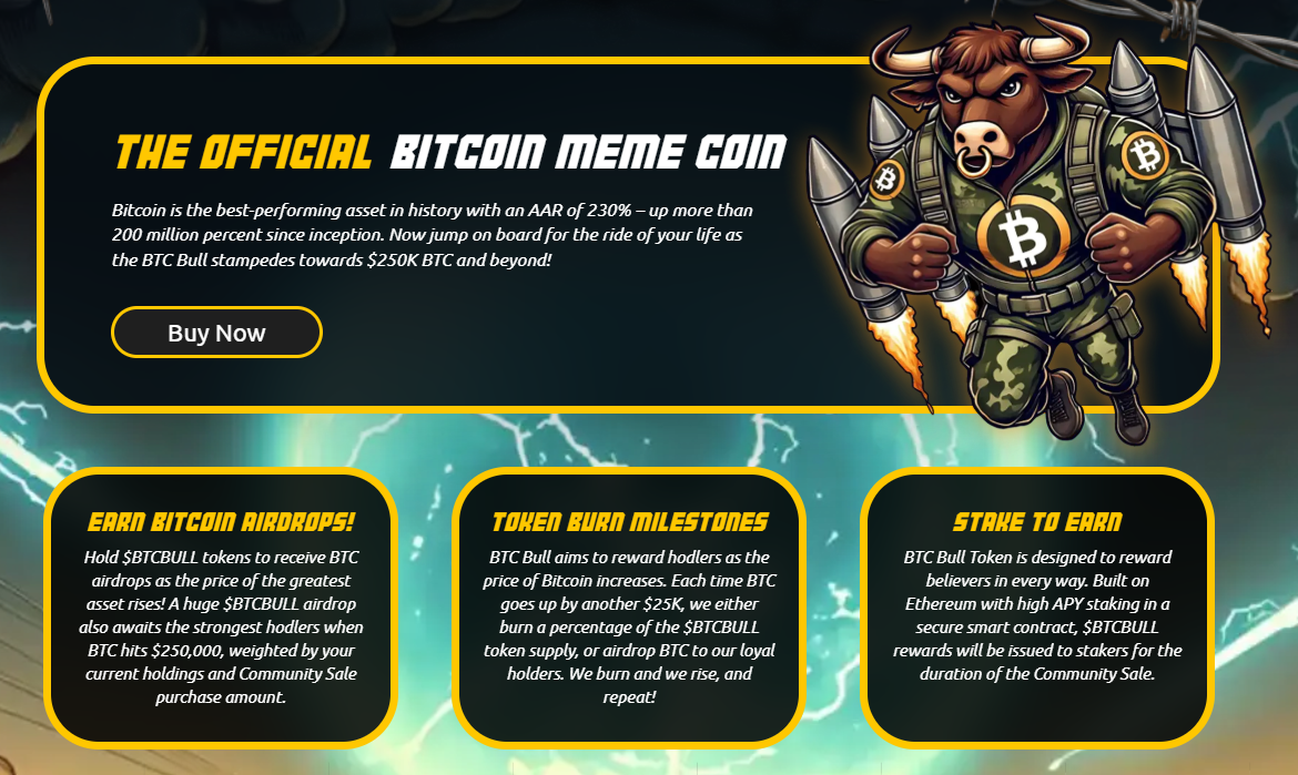 BTCBULL official bitcoin meme coin