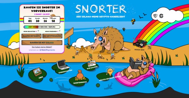 snorter-presale-startseite