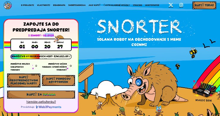 Snorter SNORT ktoré kryptomeny sa oplatí sledovať