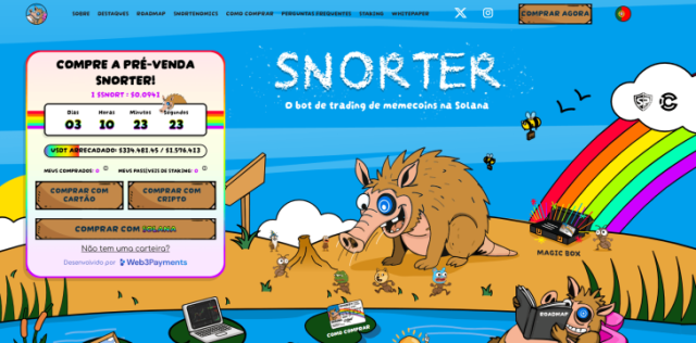 Airdrop de criptomoeda com Snorter Bot 