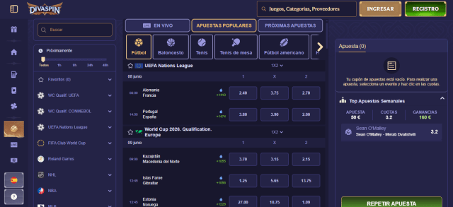 divaspin casas de apuestas