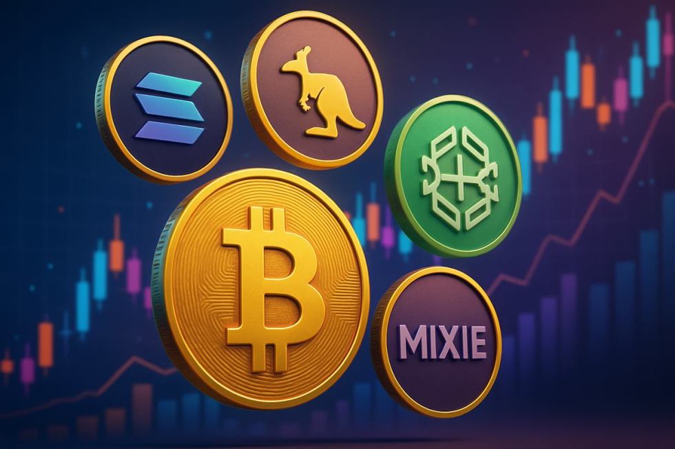 仮想通貨 投資で注目の5銘柄──Solana、Kangaroon、SwissBorg、BTC Bull、Mixie