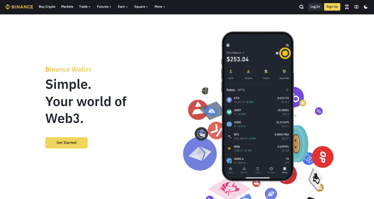 Binance Wallet kripto piniginė