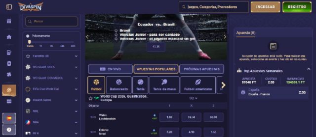 Constructor de apuestas integrado en una de las mejores casa de apuestas