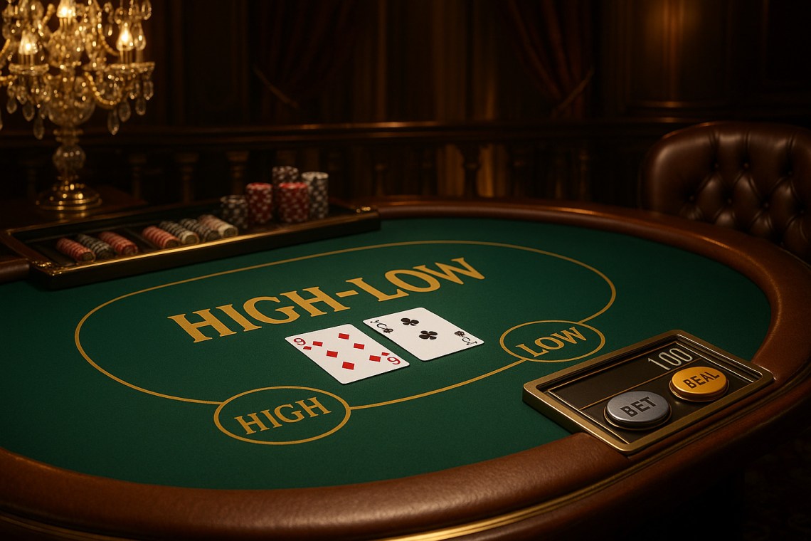 ハイアンドローの遊べるカジノをイメージした画像