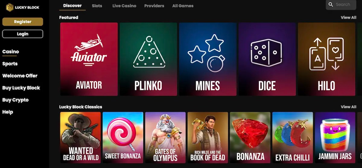 lucky block casino