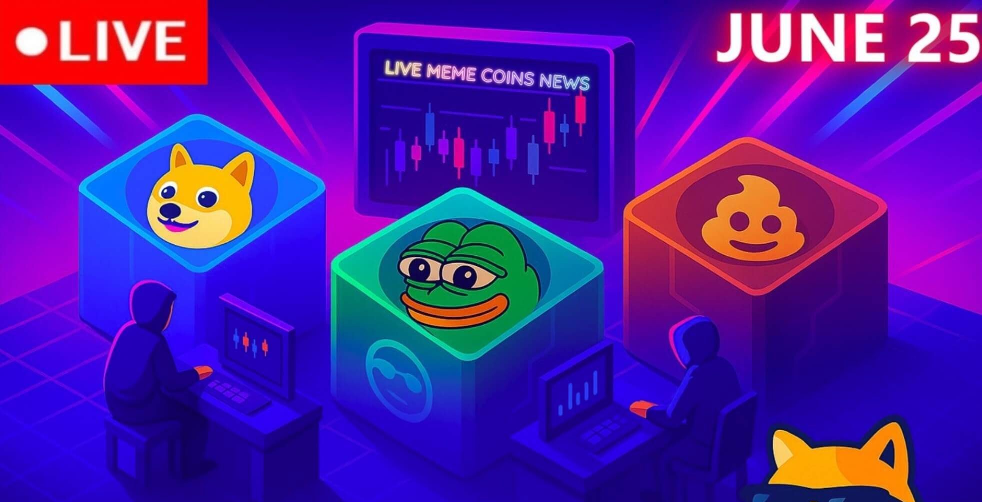 Best Meme Coins Live News Today: Latest Opportunities & Updates (June 25)