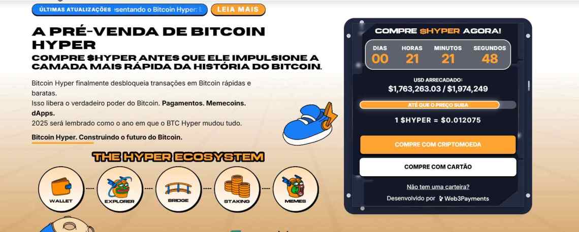 Previsão de preço Bitcoin Hyper e como comprar