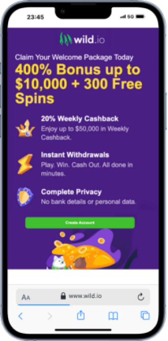 A mobile screenshot of top arab online casinos