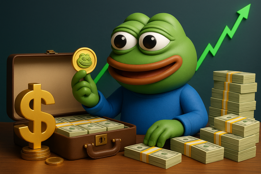 ทึ่ง! $PEPE ทำนักลงทุนนิรนามเปลี่ยนเงิน $2,000 เป็น $43 ล้านใน 2 ปี