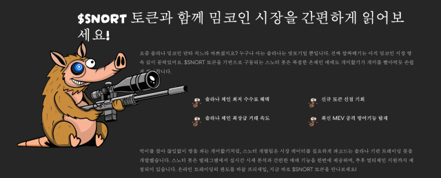 스노터 토큰 기능