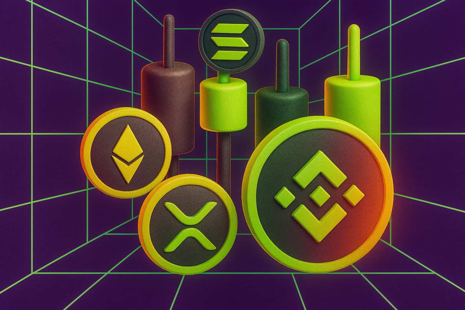 Най-изгодните дисконтни алткойни за покупка сега XRP, XLM, SUI, DOGE и SOLAXY