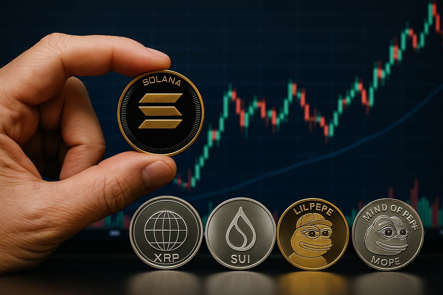 Топ 5 крипто токена, които трябва да наблюдавате и купите през юли 2025 XRP, SOL, SUI, LILPEPE, MIND OF PEPE