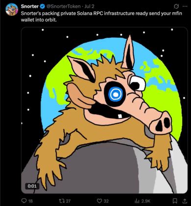 트위터 스노터 토큰