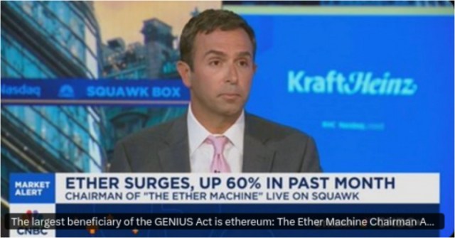 Andrew Keys discussing on CNBC about Ethereum