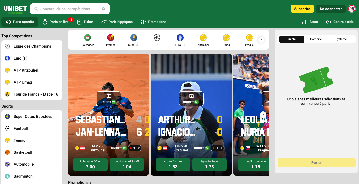 Unibet casino sans wager