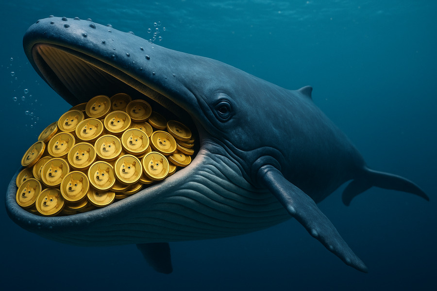 เกิดอะไรขึ้น? วาฬแห่ช้อน Dogecoin 1.08 พันล้านเหรียญใน 48 ชม.!