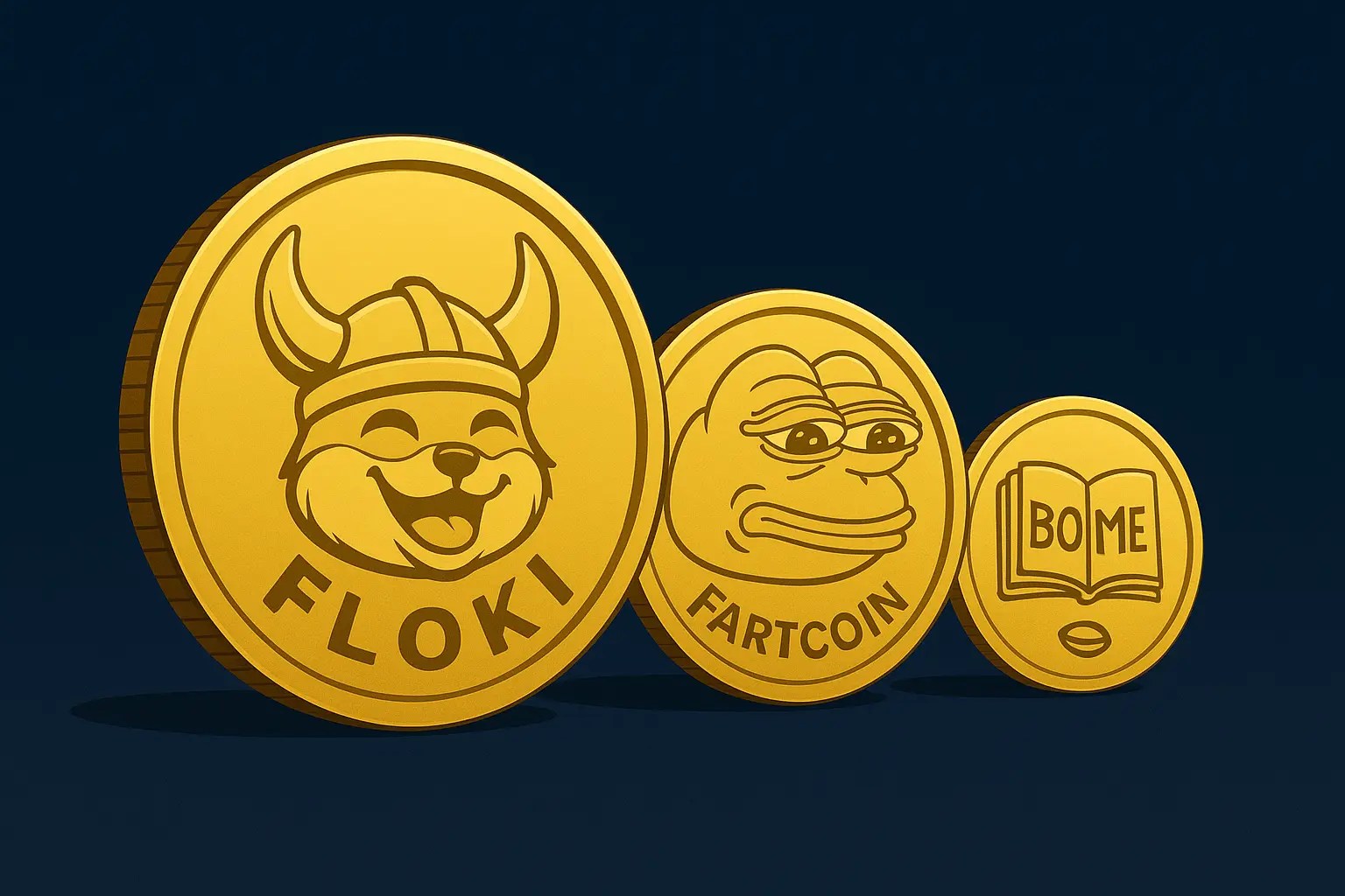 FLOKI tăng 30% trong 24 giờ, BOME và FARTCOIN nối bước