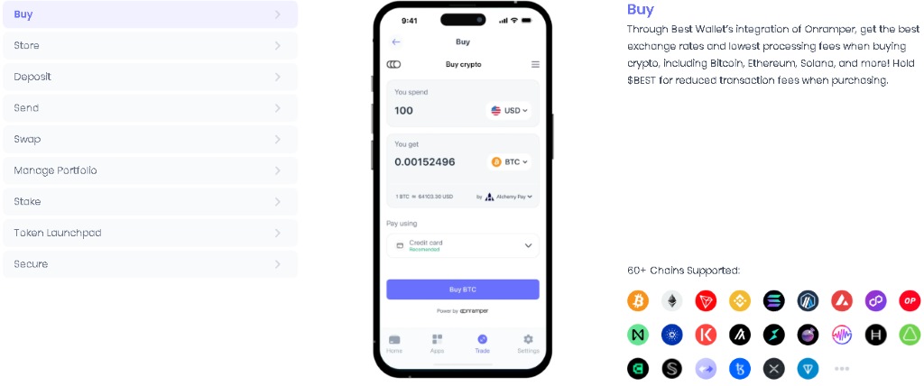 Odaberi altcoin i izvrši kupovinu putem kartice ili kripta
