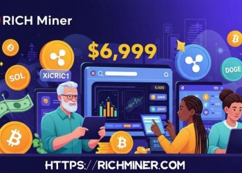 RICH Miner AI cloud mining helps SOL, XRP, DOGE investors earn $6,999 a day