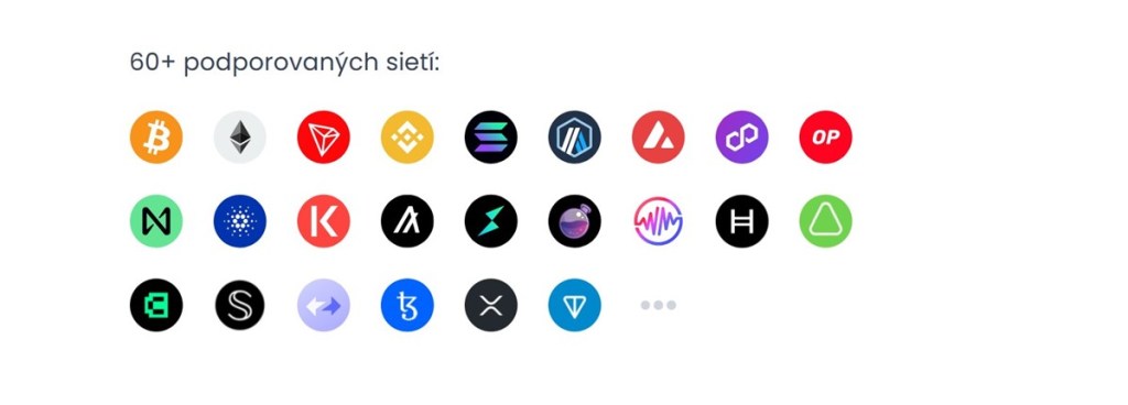Podporované Kryptomeny a Blockchainy