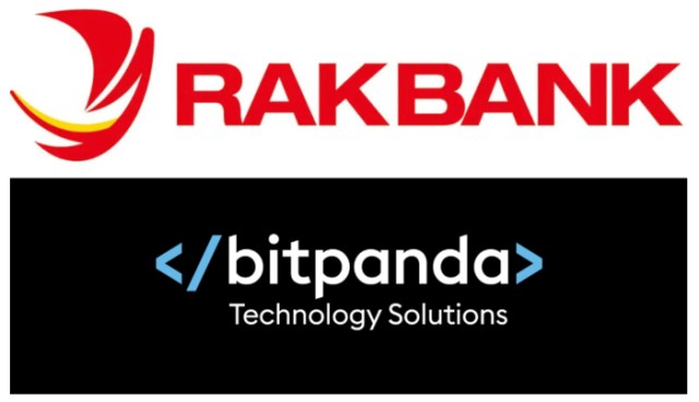 Rakbank and Bitpanda logos