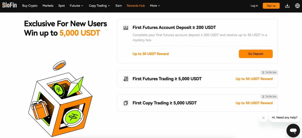 BloFin – Професионална крипто борса с бонус до 5,000 USDT за нови потребители