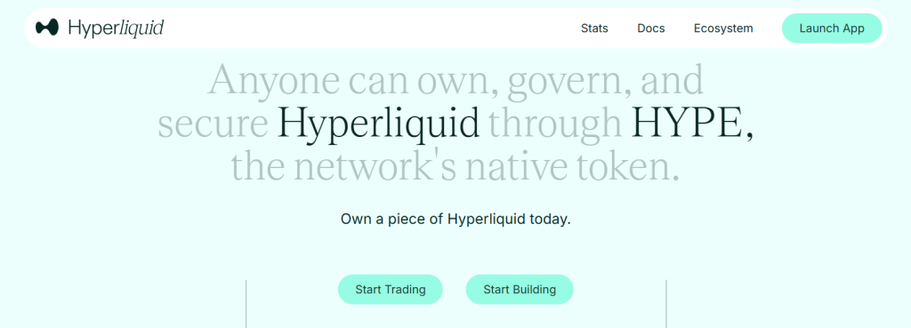 Nativní token Hyperliquid.