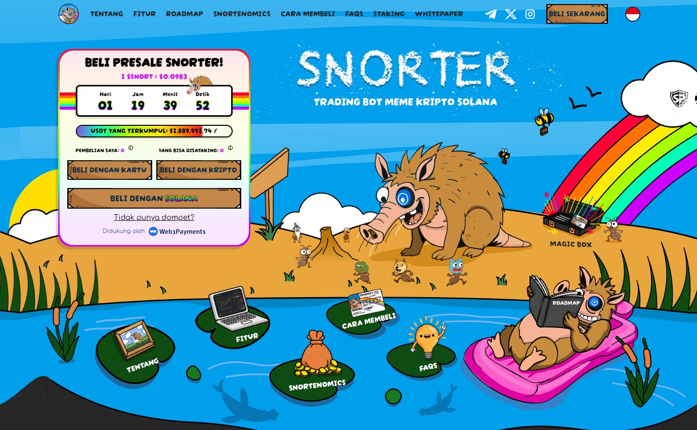 3. Snorter Token ($SNORT) – Meme Coin + Bot Trading Otomatis