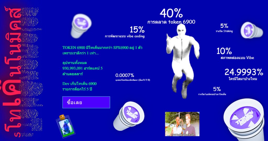 TOKEN6900 โครงการ Memecoin สุดแปลกที่เล็งโค่น SPX6900 1