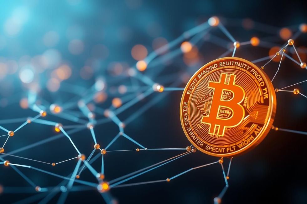 เหรียญ Bitcoin ที่เชื่อมต่อกับเครือข่ายความเร็วสูงของ Bitcoin Hyper