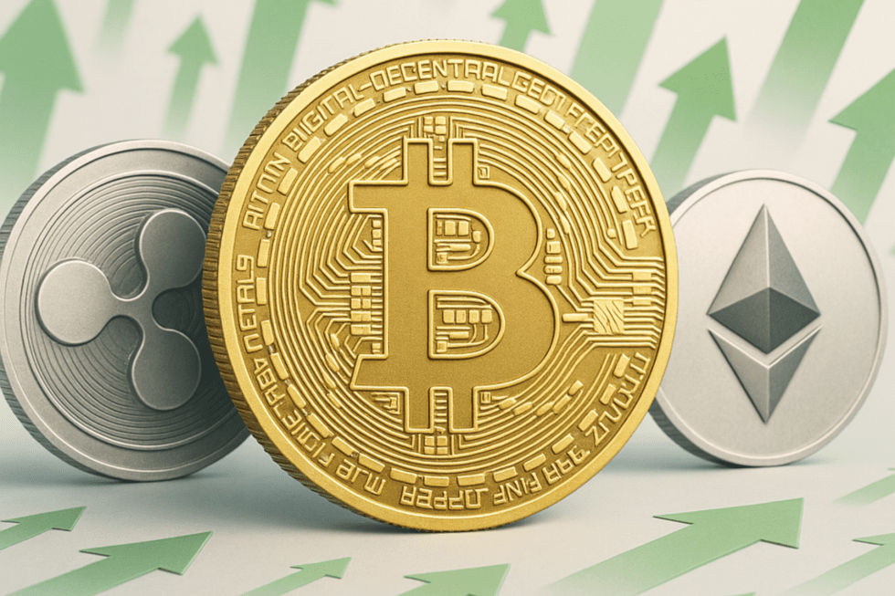 Top 3 crypto voorspellingen: BTC pumpt $121K voorbij, ETH stijgt naar $3,000, XRP klimt boven $3