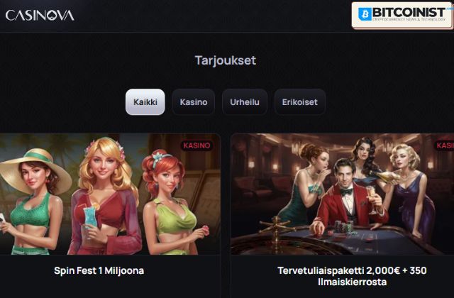 casinova bonukset