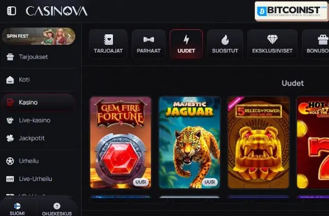 casinova casino uudet