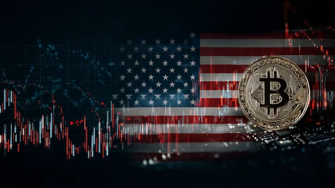 ビットコイン超大国アメリカを模した画像