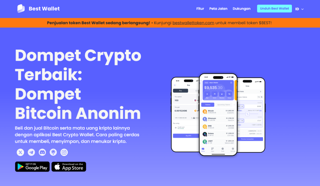 1. Gunakan Dompet Non-Kustodial (Rekomendasi: Best Wallet)