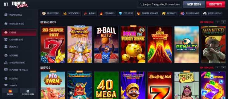 Mafia Casino es la mejor opción para probar tragamonedas de Pragmatic Play