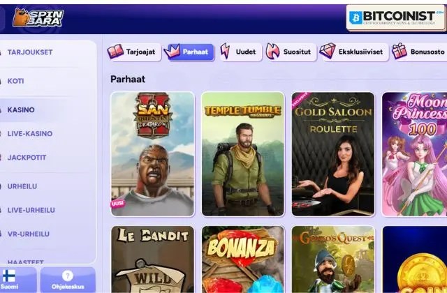 spinbara casino parhaat pelit