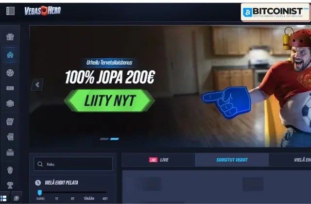 vegas hero etusivu