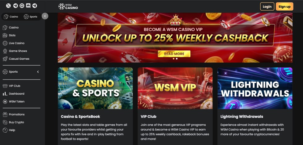 crypto casino WSM Casino