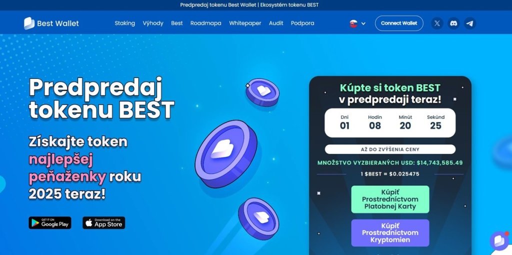 2. Best Wallet Token ($BEST) – Špičkový altcoin poháňajúci neúschovnú, používateľsky prívetivú krypto peňaženku
