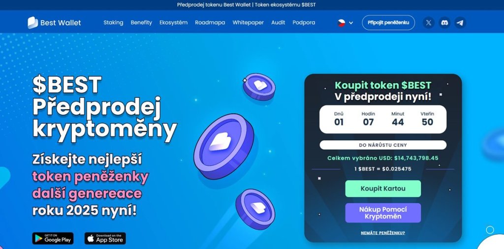 2. Best Wallet Token ($BEST) – Špičkový altcoin pohánějící neúschovnou a uživatelsky přívětivou krypto peněženku