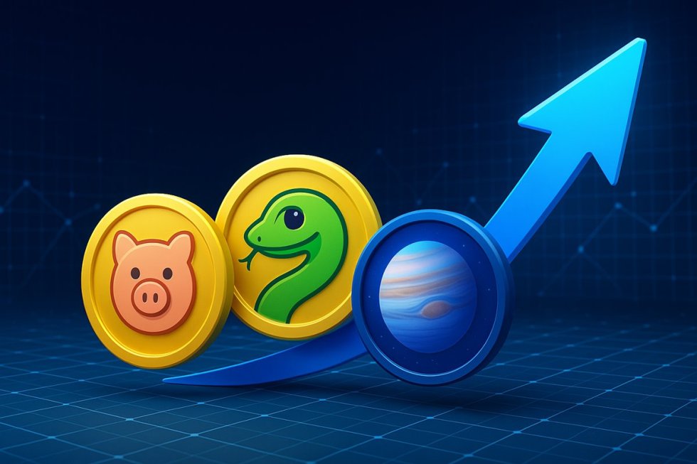 次に爆発的成長を狙える仮想通貨 1000倍──Snorter Token、Snek、Jupiter