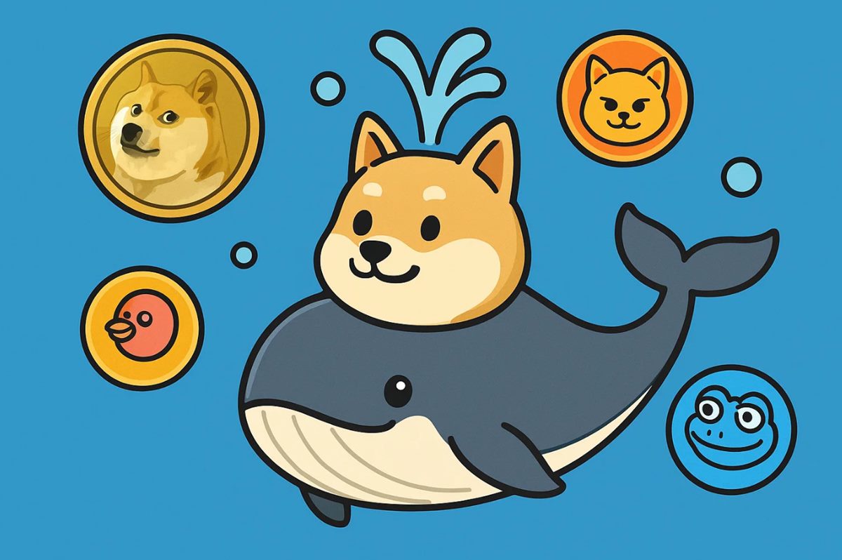 クジラによるDOGEと新興トークンの買い増しで注目されるミームコイン市場