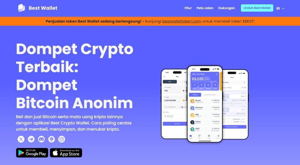 1. Pilih Dompet Non-Kustodial